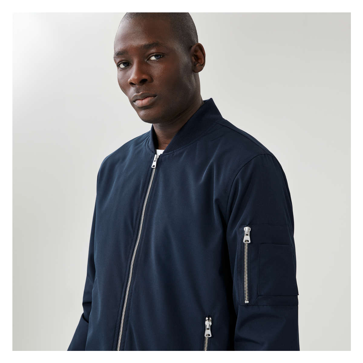 Navy clearance blue bomber